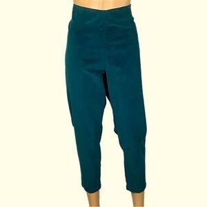 SOFT SURROUNDINGS deep green pull-on velvet pants w/back pockets. Size PXL. EUC